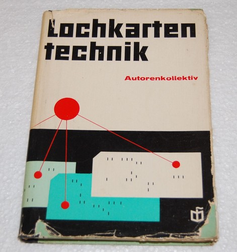 Lochkartentechnik ddr fachbuch - ddr,