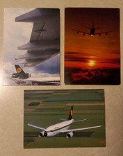 3 alte LUFTHANSA Postkarten Flugzeuge