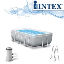 Intex Frame Pool Set Prism Quadra 300x175x80 cm Swimming Pool Komplettset