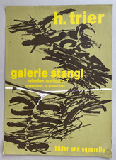 Plakat Poster - Hann Trier - Ausstellung München 1961 - Informel Kunst