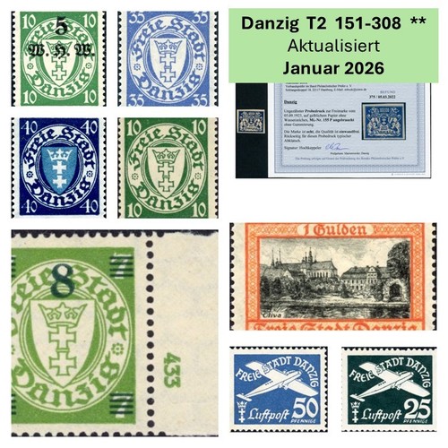 Danzig briefmarken postfrisch - briefmarken,