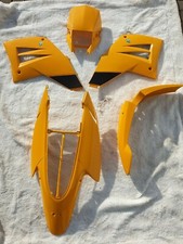  MZ 125 SM SX kompl. VERKLEIDUNG TANK HECK MASKE KOTFLÜGEL GELB LACKIERT NEU