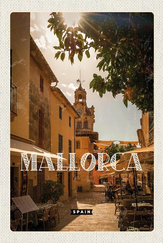 Blechschild 18x12 mallorca - blechschild,