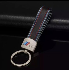 BMW M Power Schlüsselanhänger Keychain Leder Anhänger Schwarz / Neu