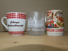 drei Weihnachtsmarkttassen Coburg, Suhl, Nürnberg Tasse, Becher, Mug