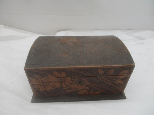 Antike holz schatulle - holz,
