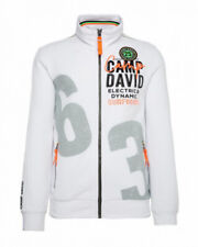 Neu Camp David Herren Sweatjacke Gr.L Stick und Druckelementen CCB-2102-3779