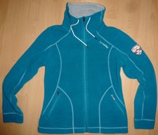 Schöffel Hochkragen Fleece Full-Zip Pullover Jacke  in türkis Gr:40
