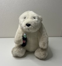 Coca Cola Eisbär Reklame Werbe Stoff Plüsch Figur 2000 20cm Vintage Kuscheltier