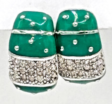 Massive halb Creolen Jade und