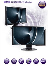 24" TFT BenQ G2420HD 1920x1080 FullHD VGA DVI-D - gut geeignet für Retro/Arcade