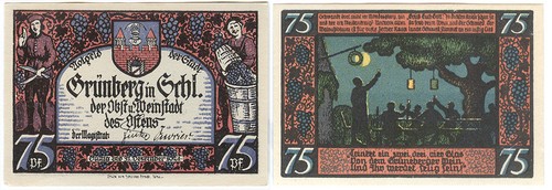 Schlesien notgeld grünberg - notgeld,