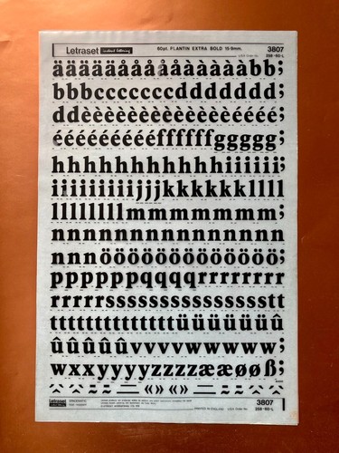 Letraset 3807 platin extra - letraset,
