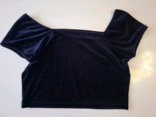 Blaues Samttop Gr.XXL* Wie NEU