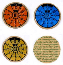 Historische Original TÜV / HU Plakette 2001, 2002, 2003,  Zum kleben Neu Sammler