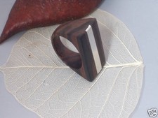 Echt 925 Silber Ebenholz Ring