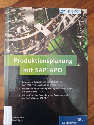 Produktionsplanung mit sap - sap, apo