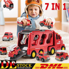 5 in 1 Feuerwehrauto Krankenwagen Feuerwehr Groß Autos Spielzeug Set Alter 1+