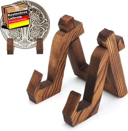 Holztellerständer deko - holztellerständer,