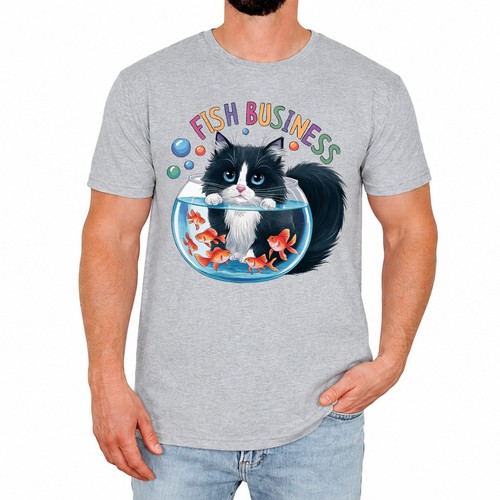 Lustiges herren shirt katze - herren,
