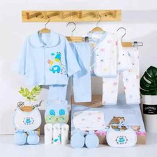 18-teilige Erstausstattung Set Baby Mädchen Jungen 100% Baumwolle Gr. 0-3 M.