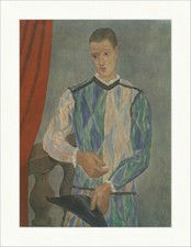 Der Harlekin von Barcelona Pablo Picasso 1917 Kostüm Plakatwelt 1361