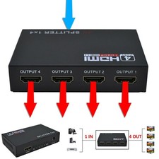 1 in 4 out HDMI Splitter