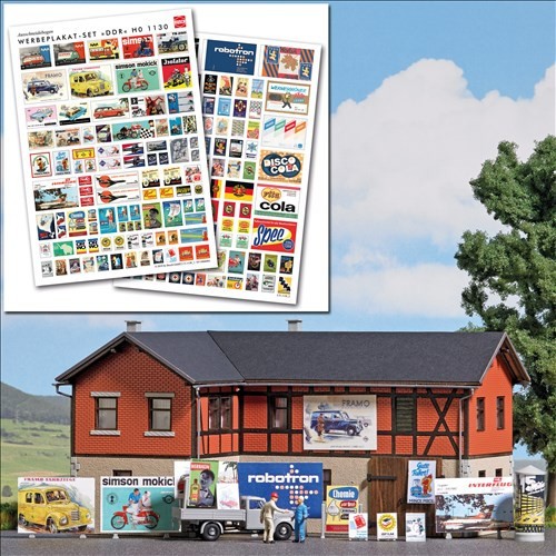 Busch 1130 werbeplakate ddr - ho,