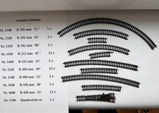 modelleisenbahn spur n Arnold 65 Schienen + Weiche