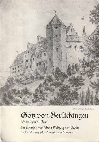 Programmheft goethe götz von - programmheft,