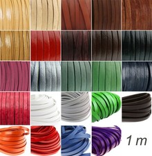 Lederband flach - Breiten: 3 /