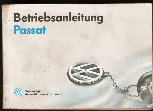 Deutsche betriebsanleitung - betriebsanleitung, vw