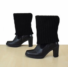 tolle 4Wards High-Heel Stiefeletten Gr. 38 mit Strickumschlag