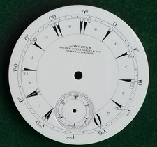 Longines  Taschenuhr-Zifferblatt  Cal.  19.57