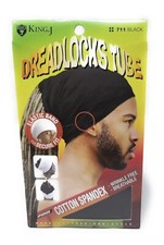 KING.J BAUMWOLLE DREADLOCKS TUCH SPANDEX DREADLOCKS TUBE UNISEX 711 BLACK
