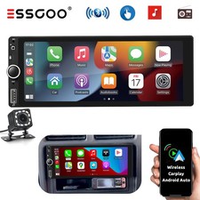 Autoradio 1 DIN Kabellos Apple Carplay Android Auto Bluetooth RDS Rückfahrkamera