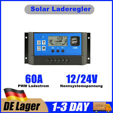 60A PWM Solar Laderegler PV 12/24V Aout Controller Mit Dual USB DE Lager