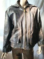 alte Lederjacke 40er 50er Jahre Funkerjacke Used Gr. 48/50 Talon-Reißverschlüsse