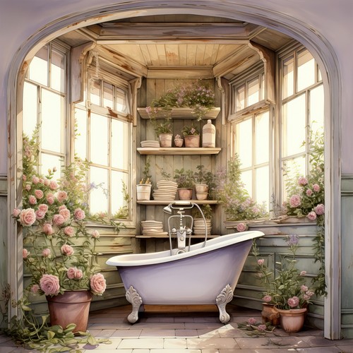 Deko bild vintage - shabby, chic