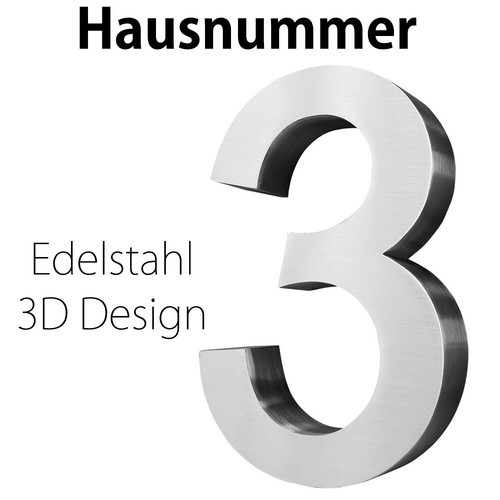 Edelstahl hausnummer cm - edelstahl,