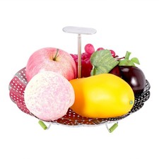 3X(Edelstahl Faltbarer Gemüse