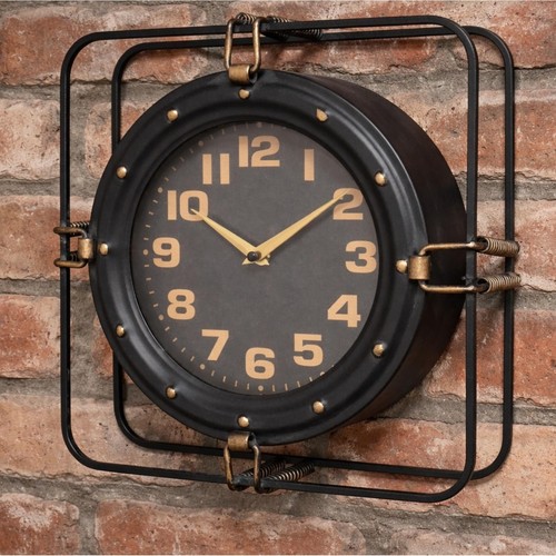 Industrial wanduhr schwarz - wanduhr,