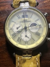 WM of Switzerland Automatik Vintage Herren-Armbanduhr mit Lederarmband