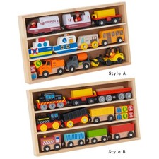 Holzeisenbahn-Spielzeug-Set