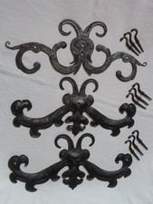 Rustikale Garderobe aus Eisen geschmiedet, vintage.