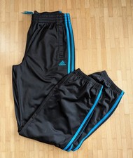 adidas Hose Trainingshose Sporthose climalite Gr. 176 schwarz Junge gut