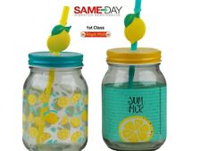 Sommer Trinken Einmachgläser