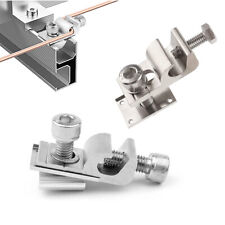 2-10 Stk Erdungsklemme Alu Edelstahl PV Solarpanel Erdung Klemme für Aluprofil