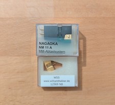 Nagaoka NM 11A Pick-Up / Tonabnehmer + Original Ersatznadel, beides NOS