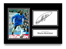 Mario Melchiot signed A4 Foto